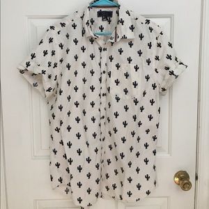 Forever21 Men's Cactus Button Down
