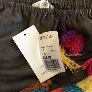 Hot & Delicious Dresses - NWT Hot & Delicious pom off the shoulder dress Hot & Delicious Dresses - NWT Hot & Delicious pom off the shoulder dress