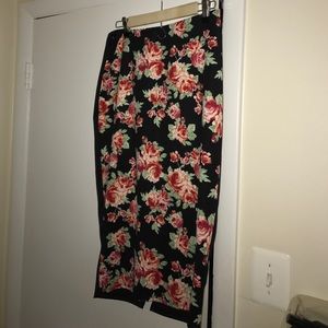 Floral pencil skirt. Never worn!!