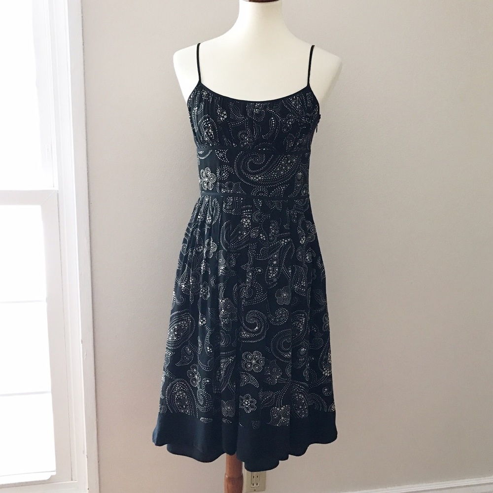ANN TAYLOR Black Dot Dress
