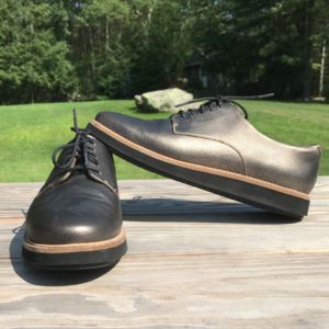 Clarks "Glick Darby" Metallic Oxfords