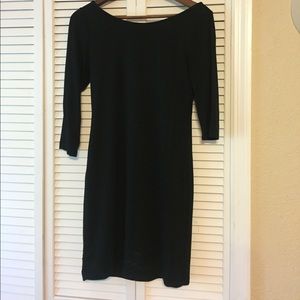 Black Long Mid sleeve dress