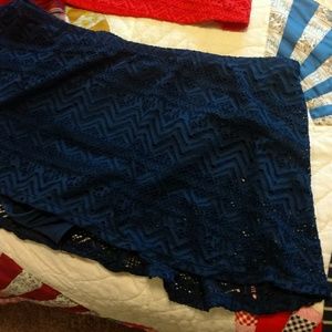 Navy Blue 2X Swimsuit skirt