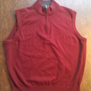 New Daniel Cremieux men's burgundy XL sweater vest