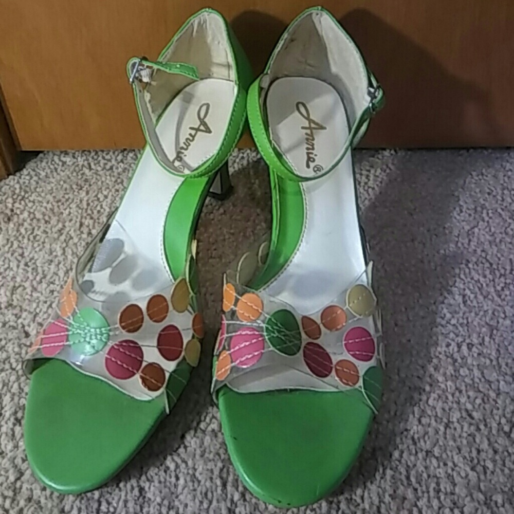 ANNA Multi-Colored High Heel Sandals Sz 6M