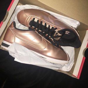 Limited edition rose gold Nike Cortez. Worn once!