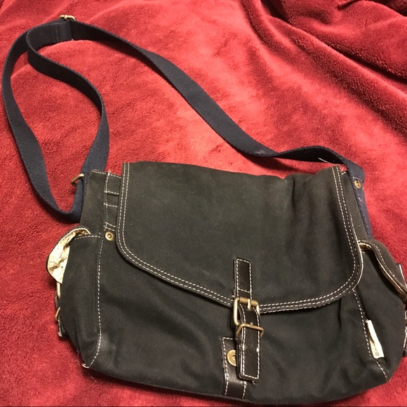 Fossil Handbags - Fossil shoulder bag adjustable canvas strap