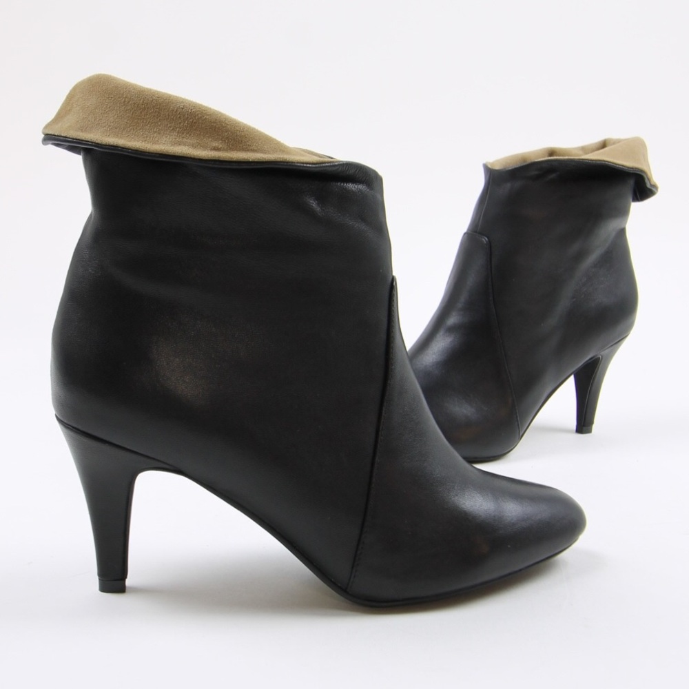 Jeffrey Campbell Fold Over Sonika Boots Black