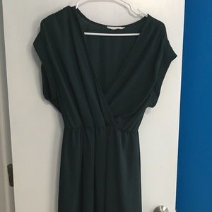 Deep v-neck dress