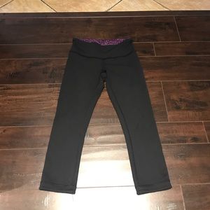 Lululemon reversible wunder under capri