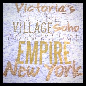 White N.Y. (Pink) tank top