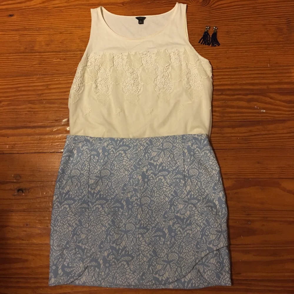 Blue skirt! Dress it up or down!!