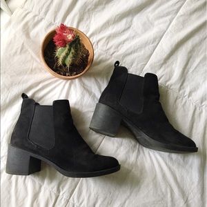 Black ankle boots