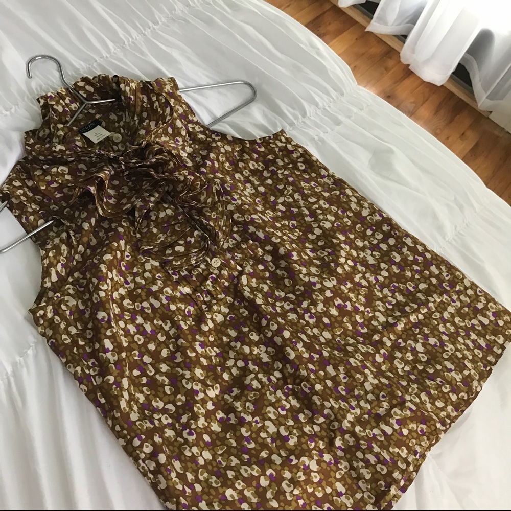 J Crew Frances Silk Blouse