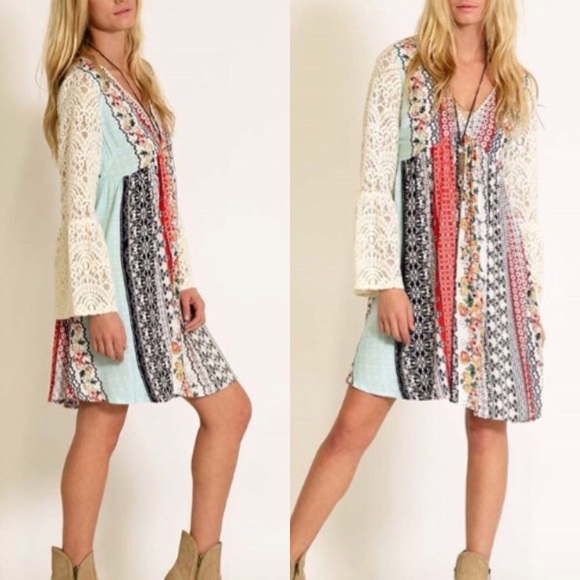 💓S-XXXL💓 Mustard Loose Summer Chic Lace Dress - Picture 7 of 8