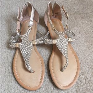 Brand new Report gold gladiator sandals