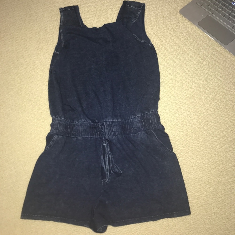 Denim romper