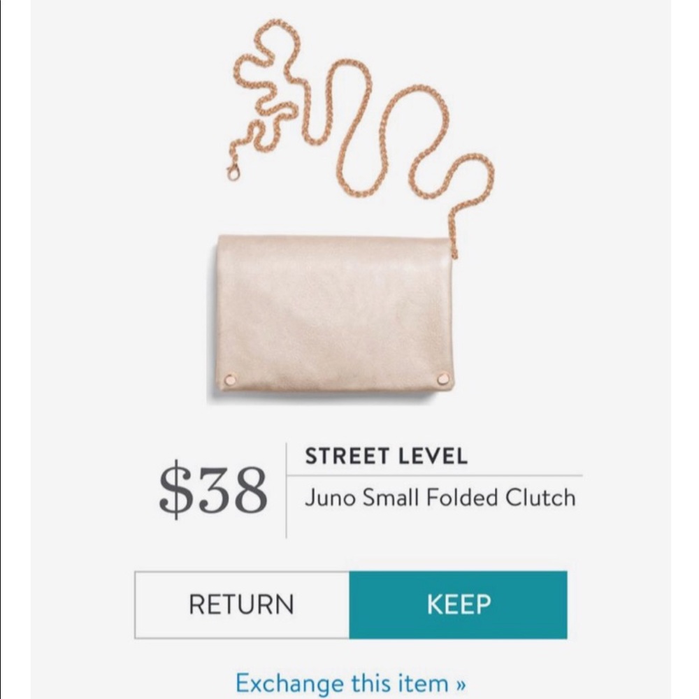 Stitch fix street level clutch