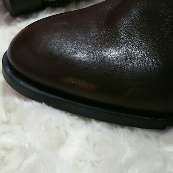 FLASH Tod's Brown Leather Biker Boots - 5.5 - Picture 3 of 8