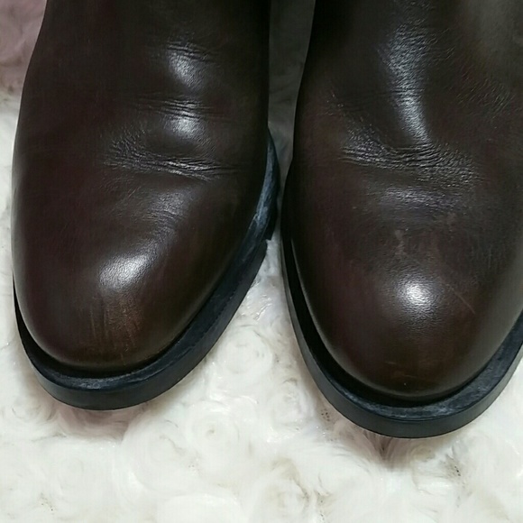 FLASH Tod's Brown Leather Biker Boots - 5.5 - Picture 2 of 8