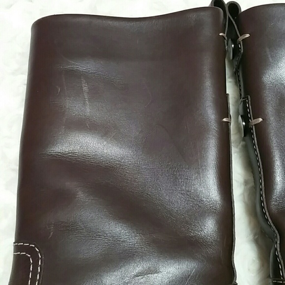 FLASH Tod's Brown Leather Biker Boots - 5.5 - Picture 4 of 8