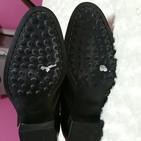 FLASH Tod's Brown Leather Biker Boots - 5.5 - Picture 6 of 8