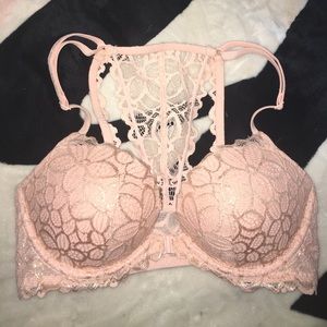 PINK Rose Gold Racerback Date Bra