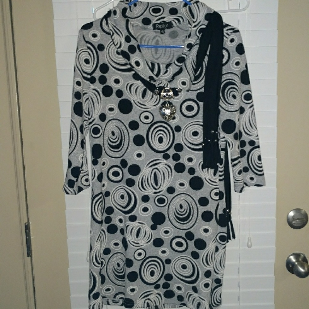 Black and white dress