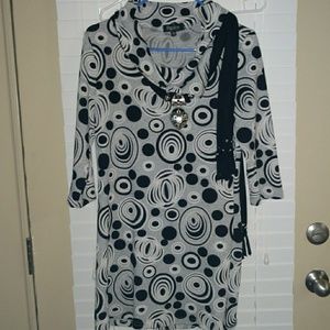 Black and white dress