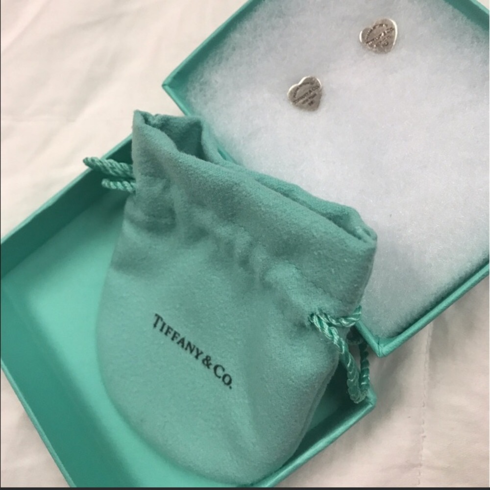 Tiffany Heart Stud Earrings