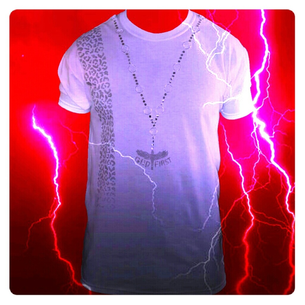 T-shirt Stainless Steel Rosary body design for men