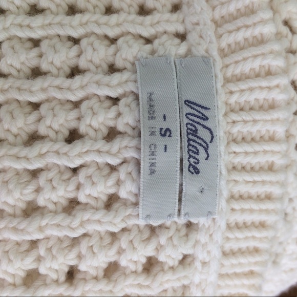 4/$15 SUPER SALE White Openwork Cotton Sweater - Picture 3 of 4