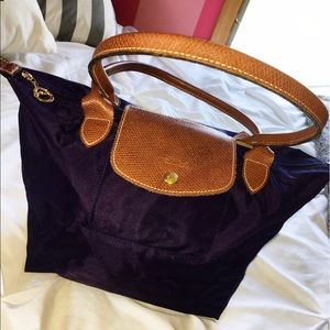 Small deep purple Longchamp