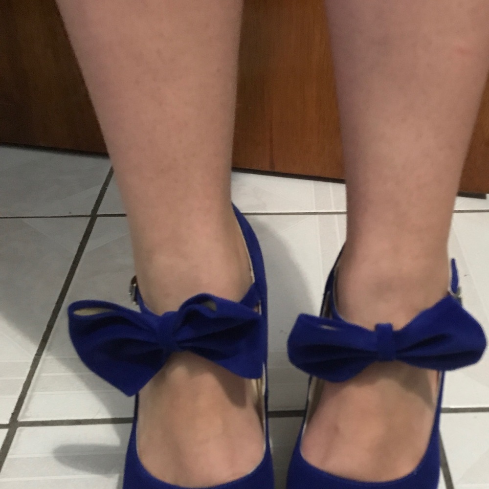 Royal blue platforms