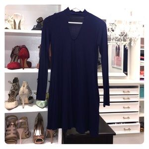 Navy blue long sleeve dress