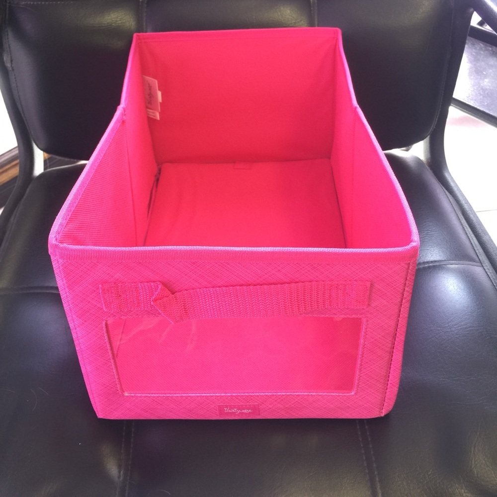 thirty-one rectangle hot pink bin