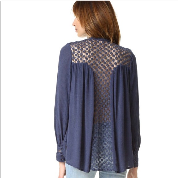 Free People " The Best Button Down" - Picture 2 of 5