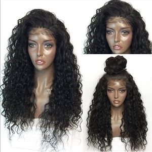 Fluffy curly long lacefront wig