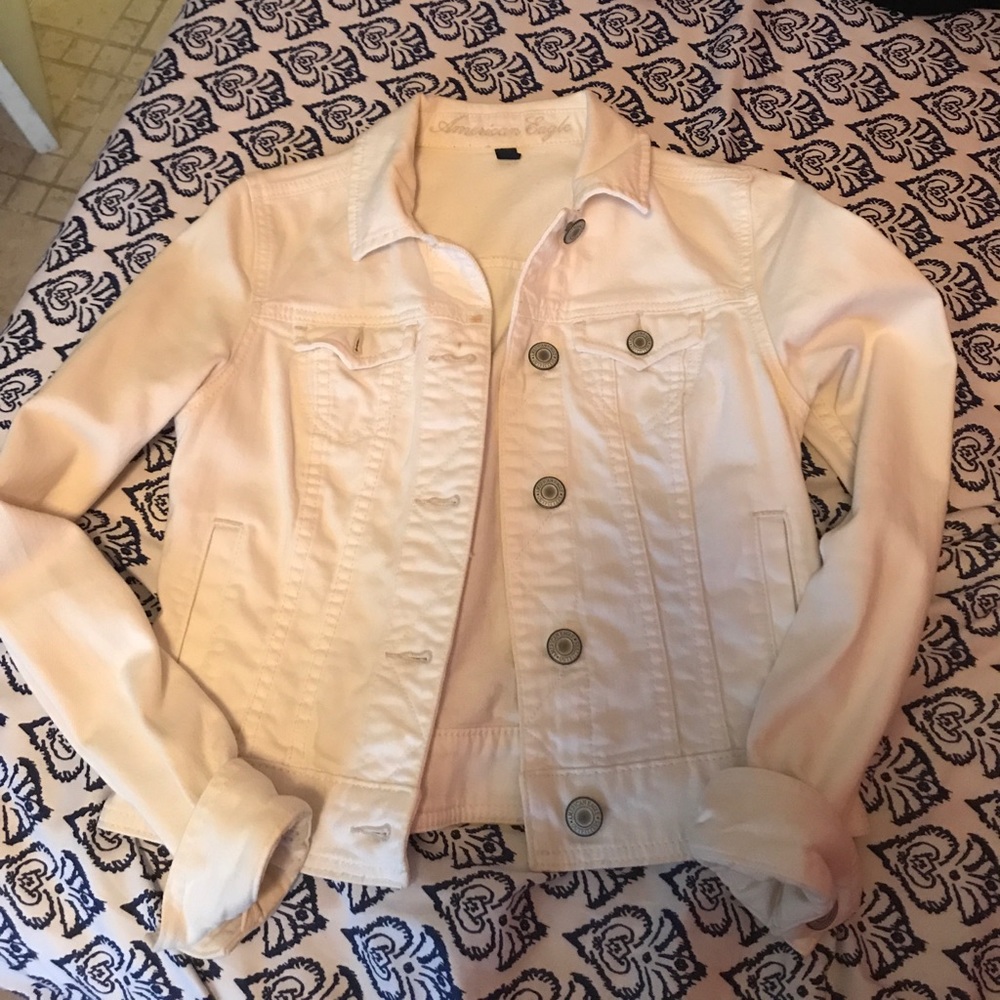 White jean jacket