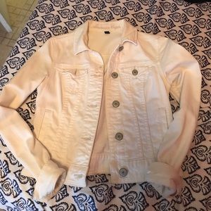 White jean jacket