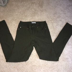 dark green ymi stretchy pants