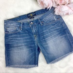 Lucky Brand Riley Distressed Jean Shorts