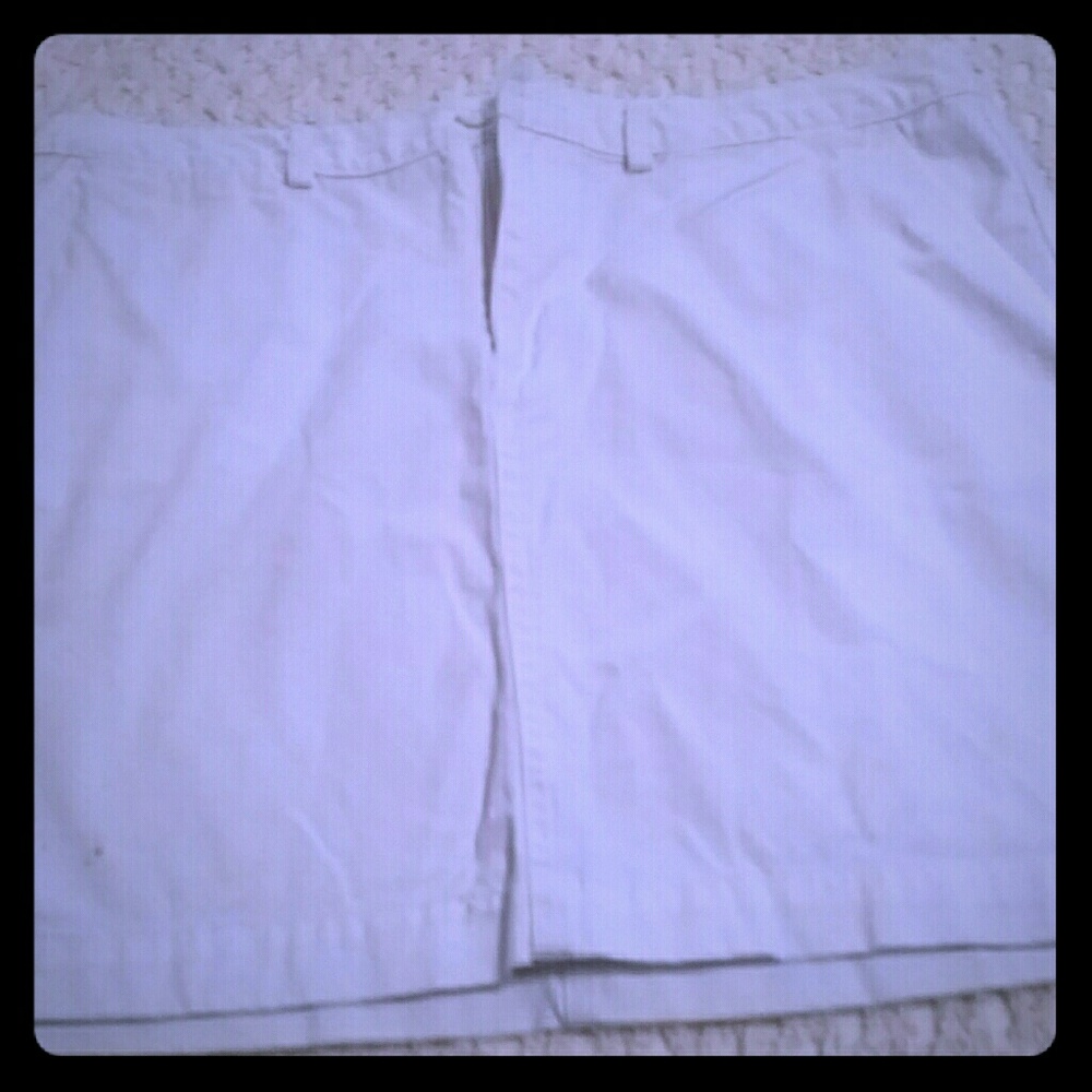 Ralph Lauren White Denim Skirt Size 8