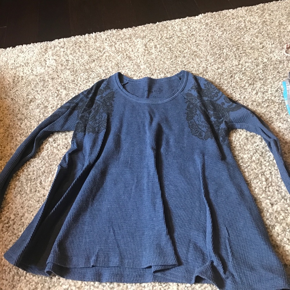 Free People long sleeve flowy top