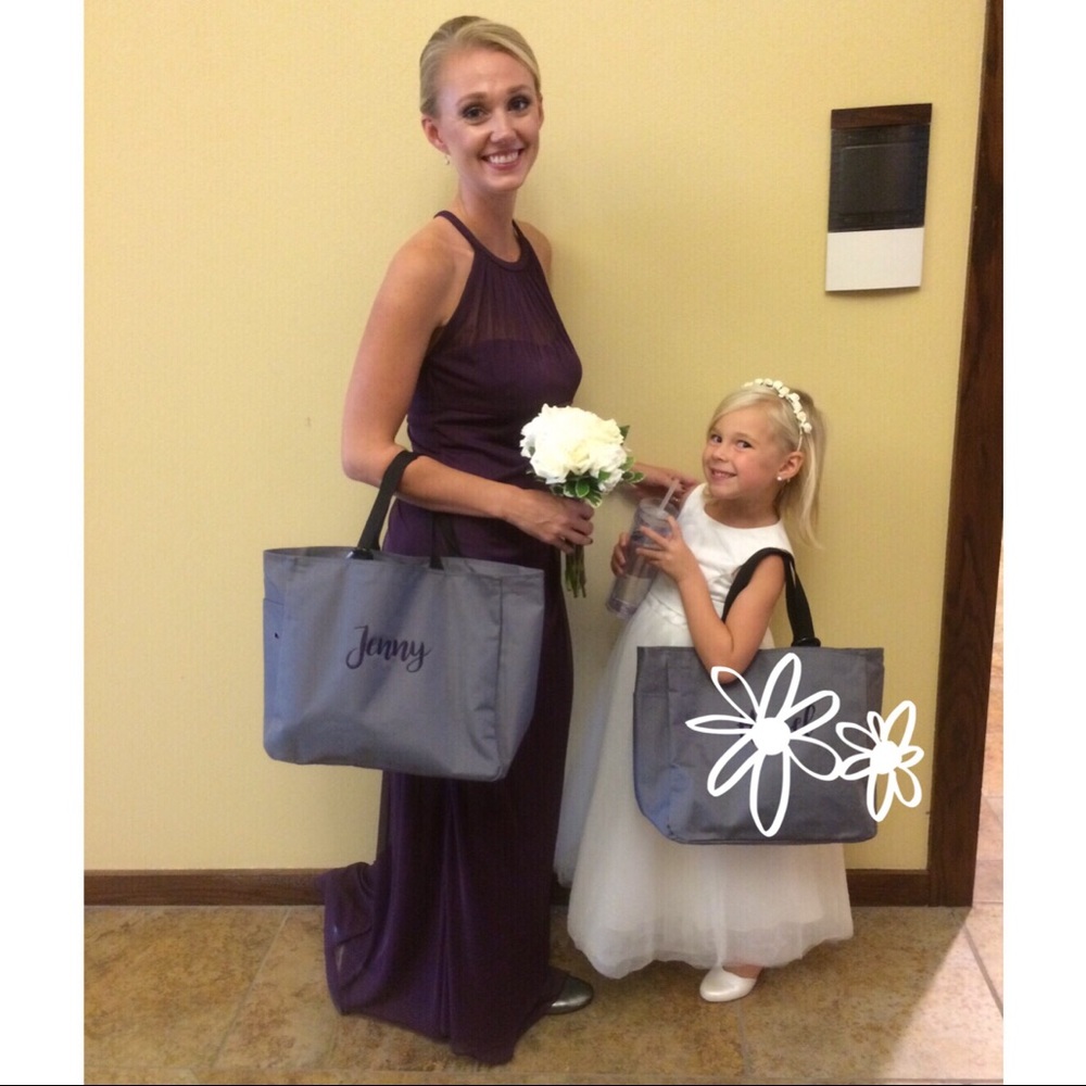 David's Bridal Plum Bridesmaid Dress  F15662