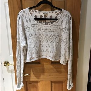 Guess Crop Top Long Sleeve