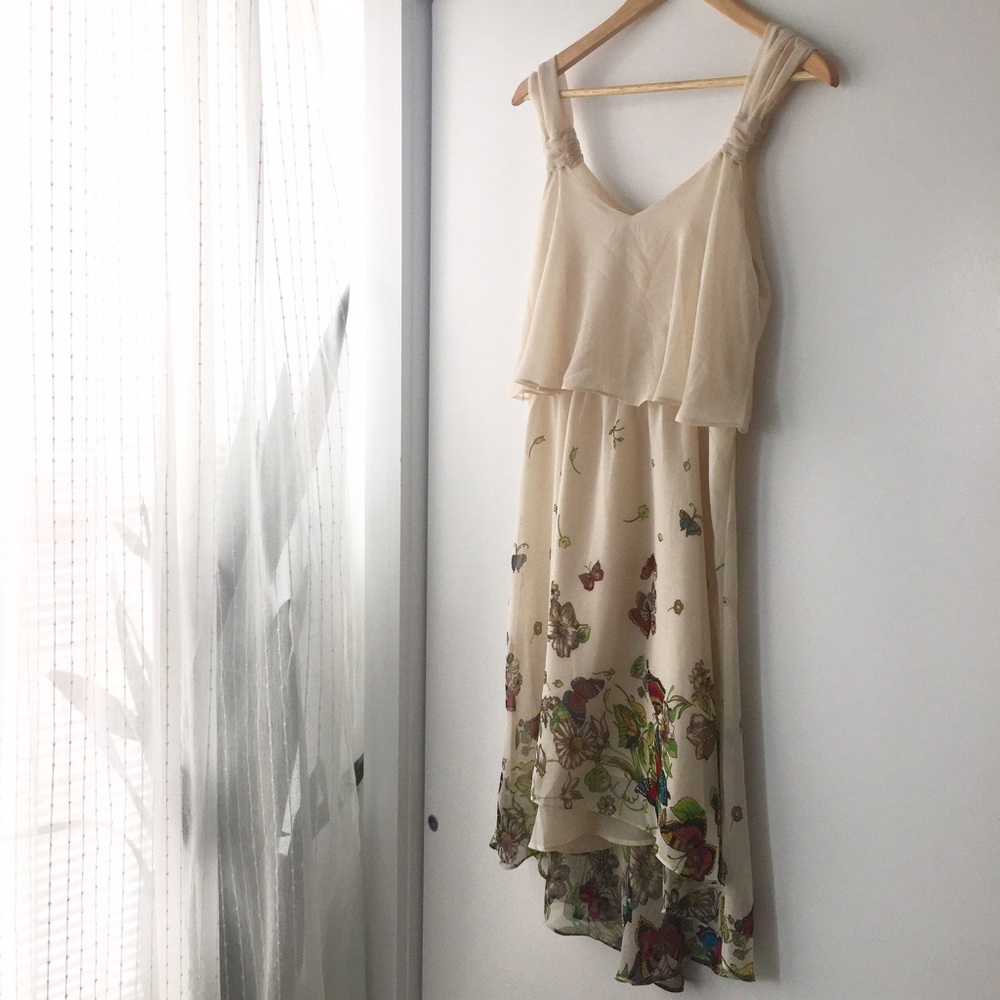 Butterfly chiffon dress