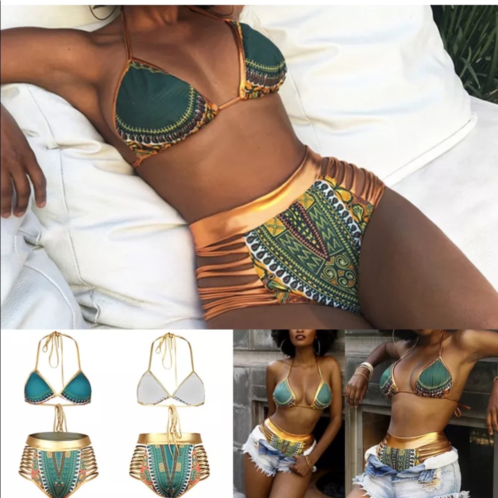 Women's high waisted bikini