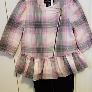 2 piece Calvin Klein size 12 month girls