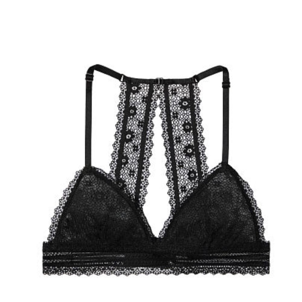 NEW! VS Crochet Lace Triangle Bralette Top Bra